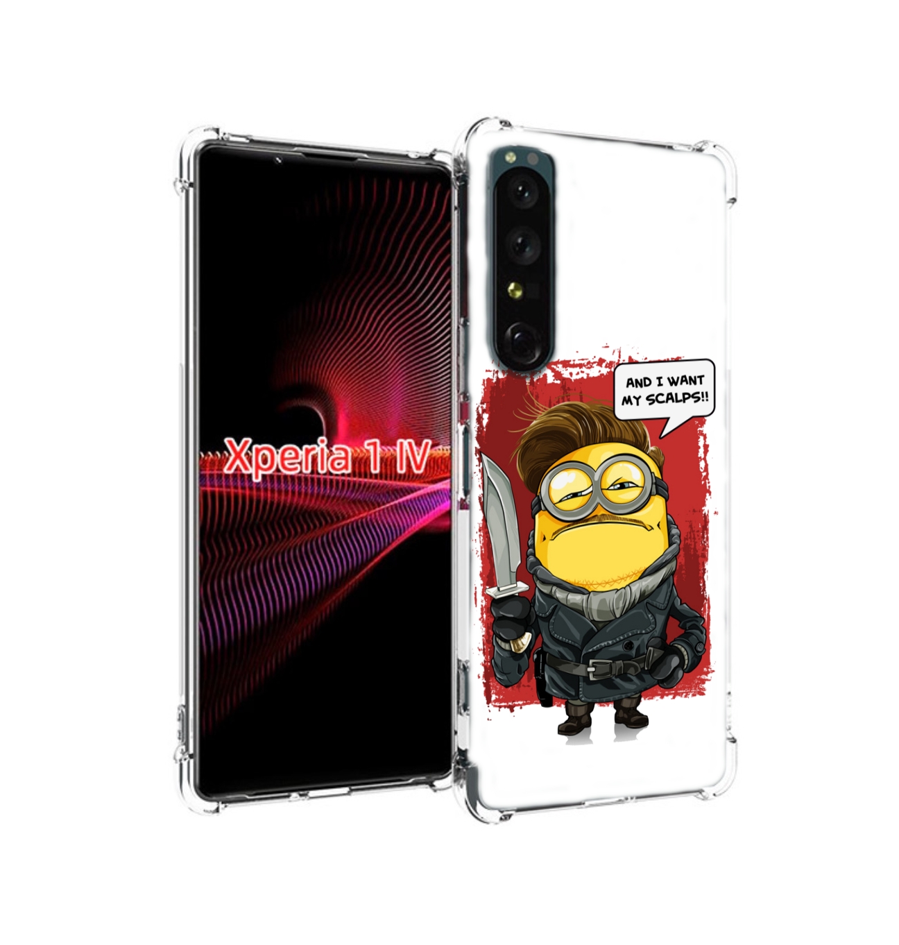 

Чехол накладка MyPads миньон убийца для Sony Xperia 1 IV, Прозрачный, Tocco