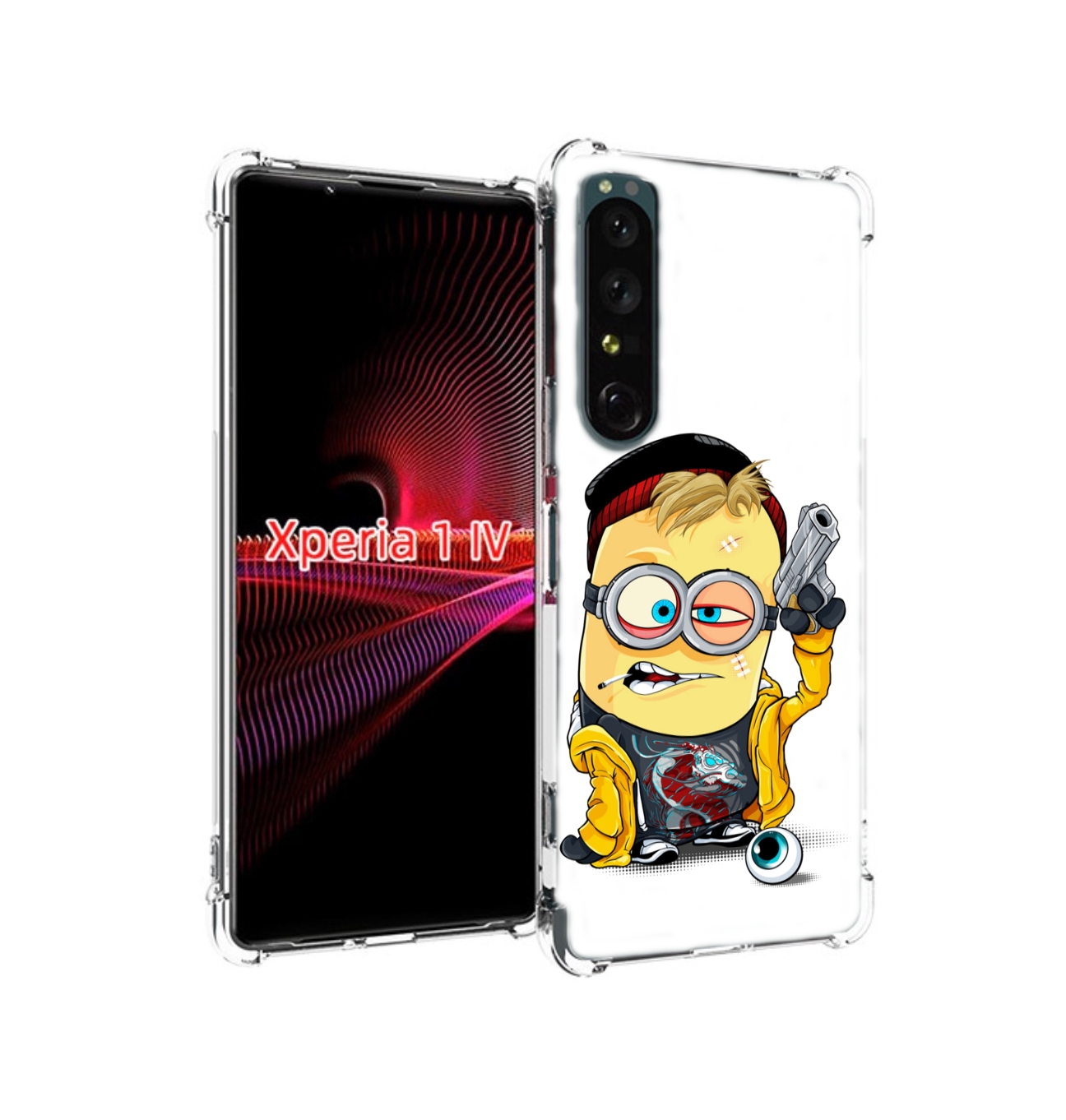 

Чехол накладка MyPads миньон бандит для Sony Xperia 1 IV, Прозрачный, Tocco
