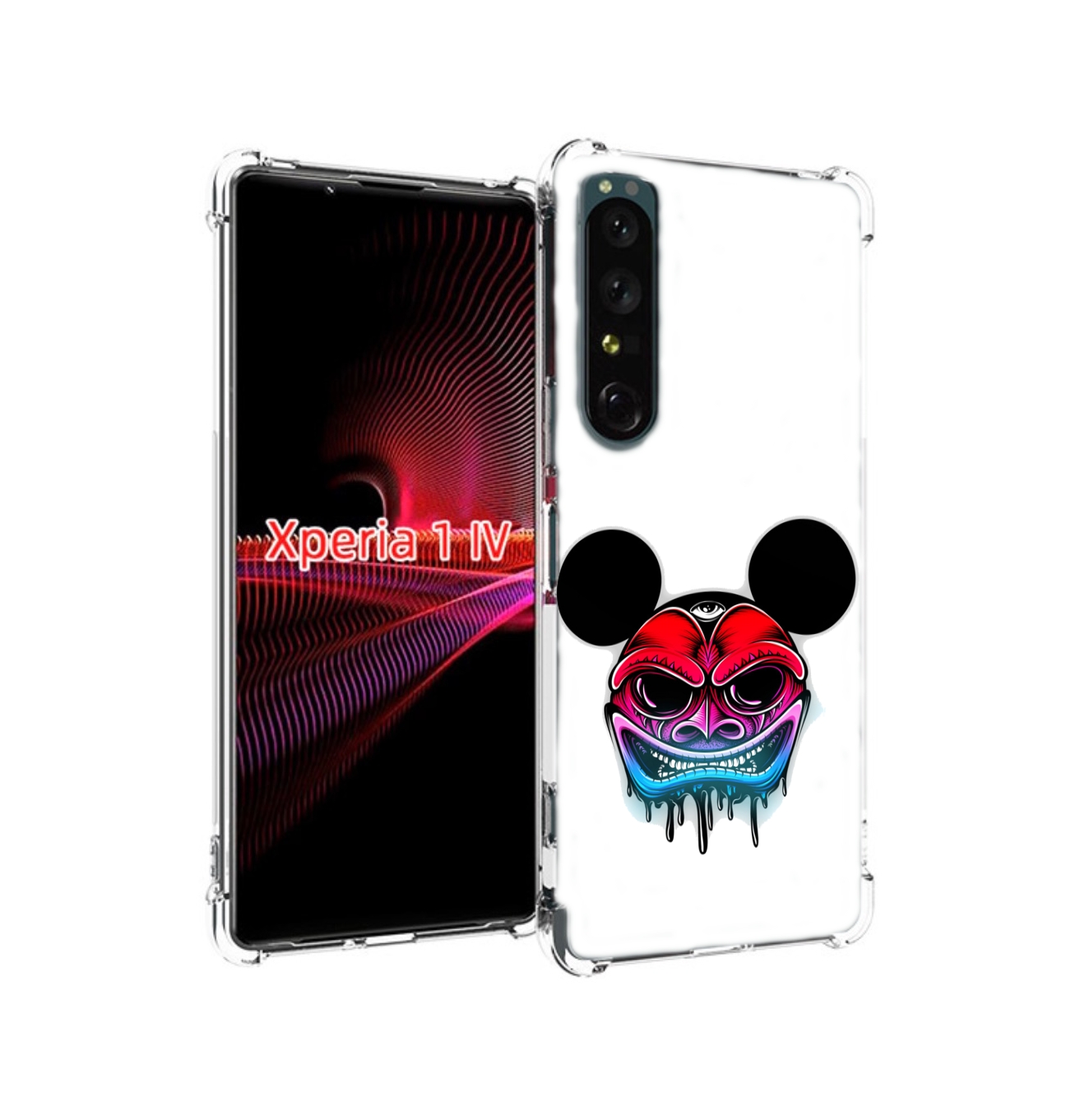

Чехол накладка MyPads микки в маске для Sony Xperia 1 IV, Прозрачный, Tocco