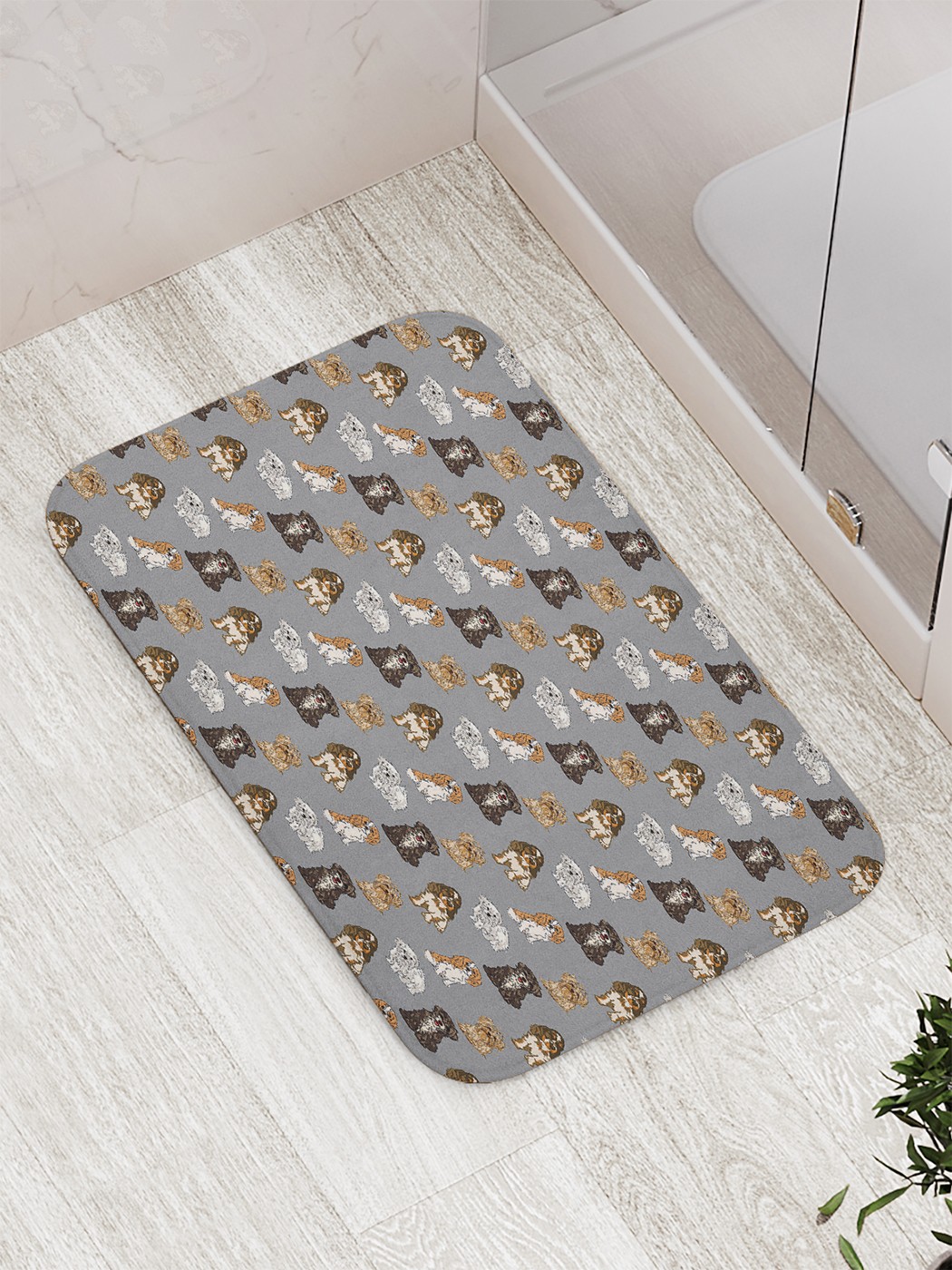 

Коврик противоскользящий для ванной, сауны, бассейна, 77х52 см bath_77615 JoyArty
