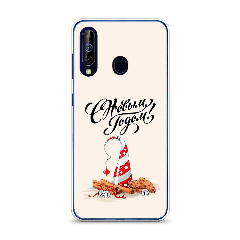 

Чехол на Samsung Galaxy A60 "Подарки на Новый Год", Бежевый;красный;черный, 28250-5