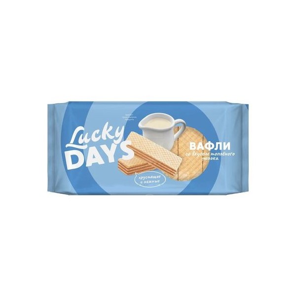

Вафли Lucky Days классические домашние 150 г