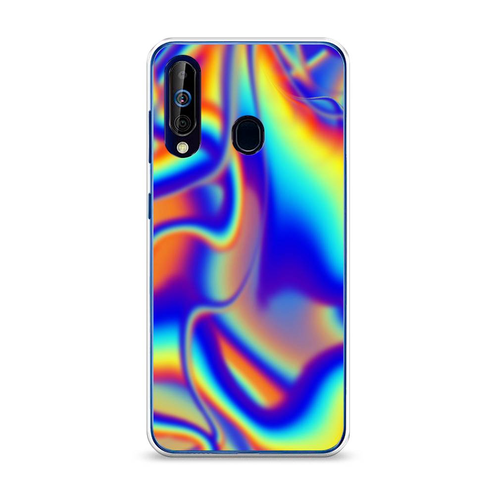 

Чехол на Samsung Galaxy A60 "Яркая голограмма", Разноцветный, 28250-3