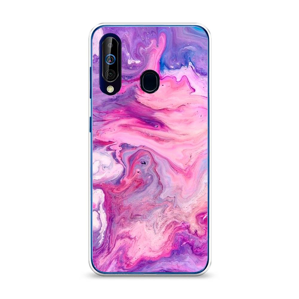 

Чехол на Samsung Galaxy A60 "Нежно-розовая абстракция", Розовый, 28250-3