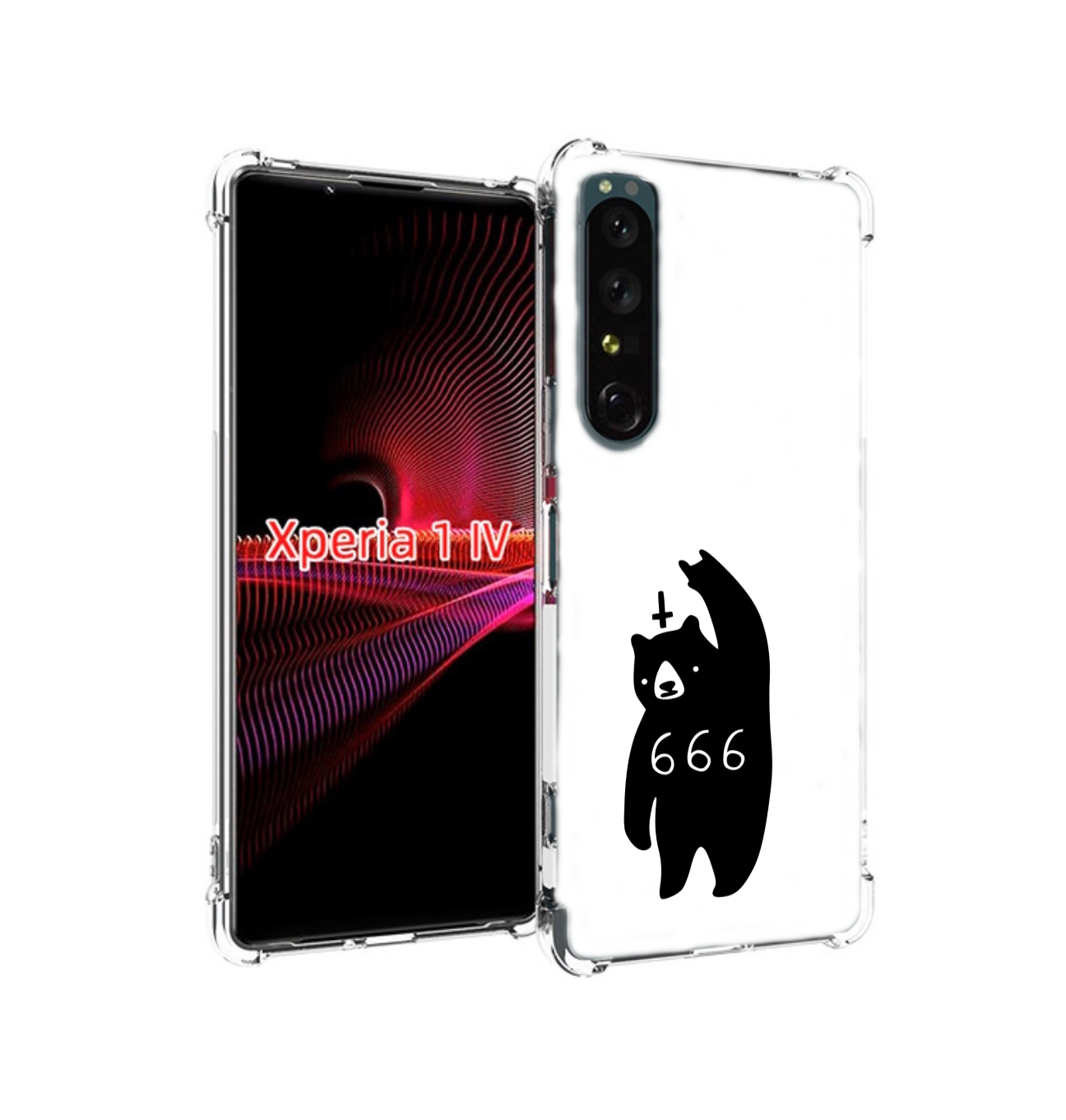 

Чехол накладка MyPads медведь 666 для Sony Xperia 1 IV, Прозрачный, Tocco