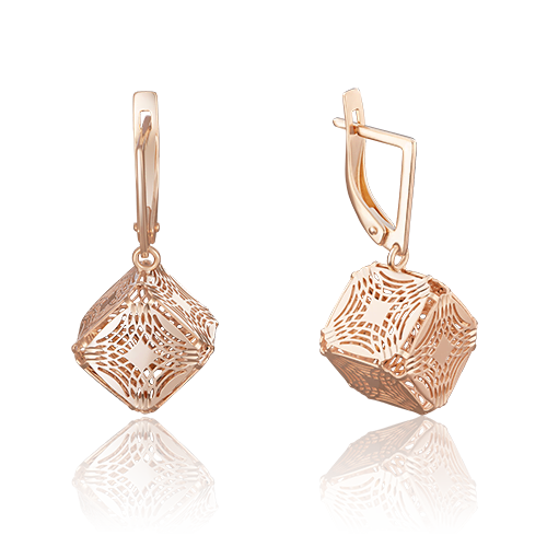 

Серьги из красного золота PLATINA jewelry 02-3800-00-000-1110-48_0, 02-3800-00-000-1110-48_0