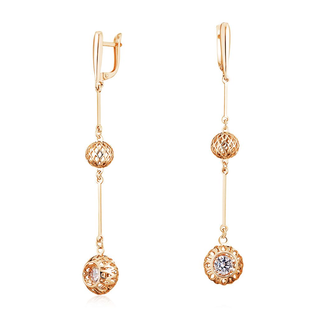 

Серьги из серебра с фианитом ЮВЕЛИР КАРАТ 2129283/9п, 2129283/9п
