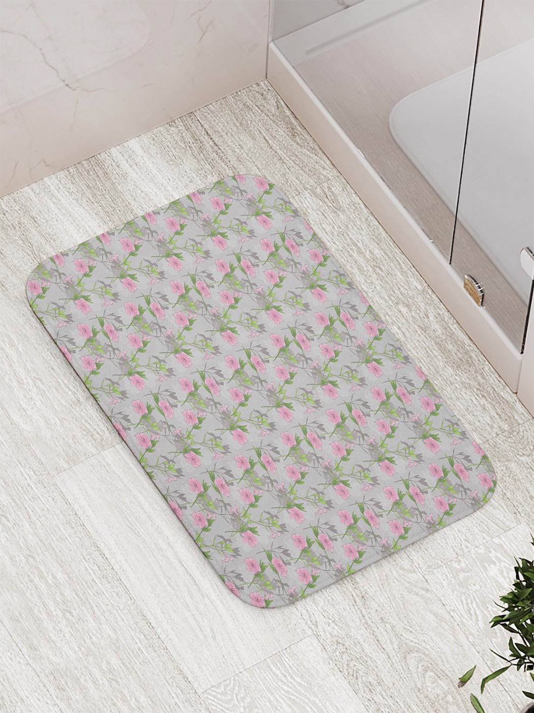 

Коврик противоскользящий для ванной, сауны, бассейна, 77х52 см bath_77530 JoyArty