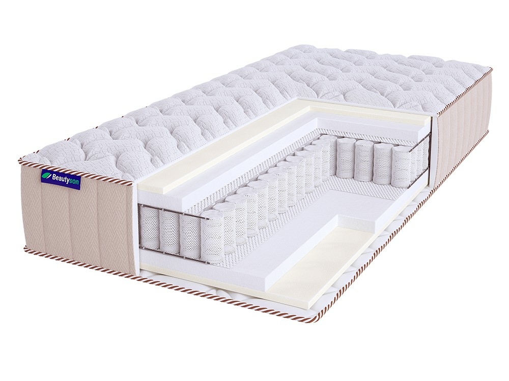 

Матрас Beautyson Promo Lux 7 S600 175х200, Бежевый;белый;серый;серебристый, Promo Lux 7 S600