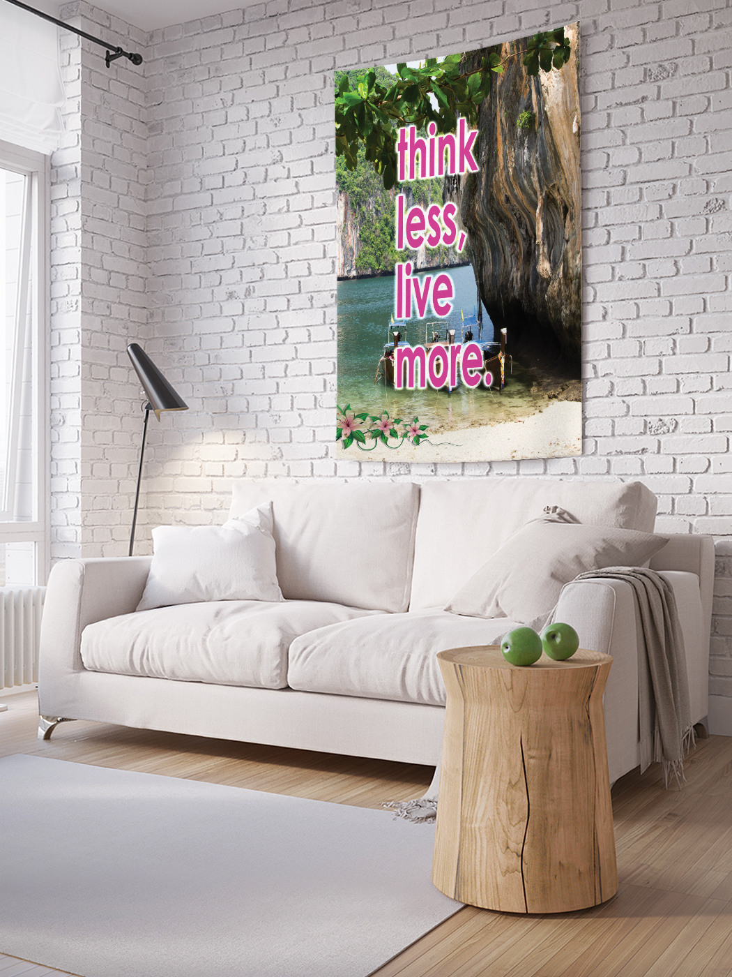 

Вертикальное фотопанно на стену JoyArty Надпись на фоне горы 150x200 см, Надпись на фоне горы