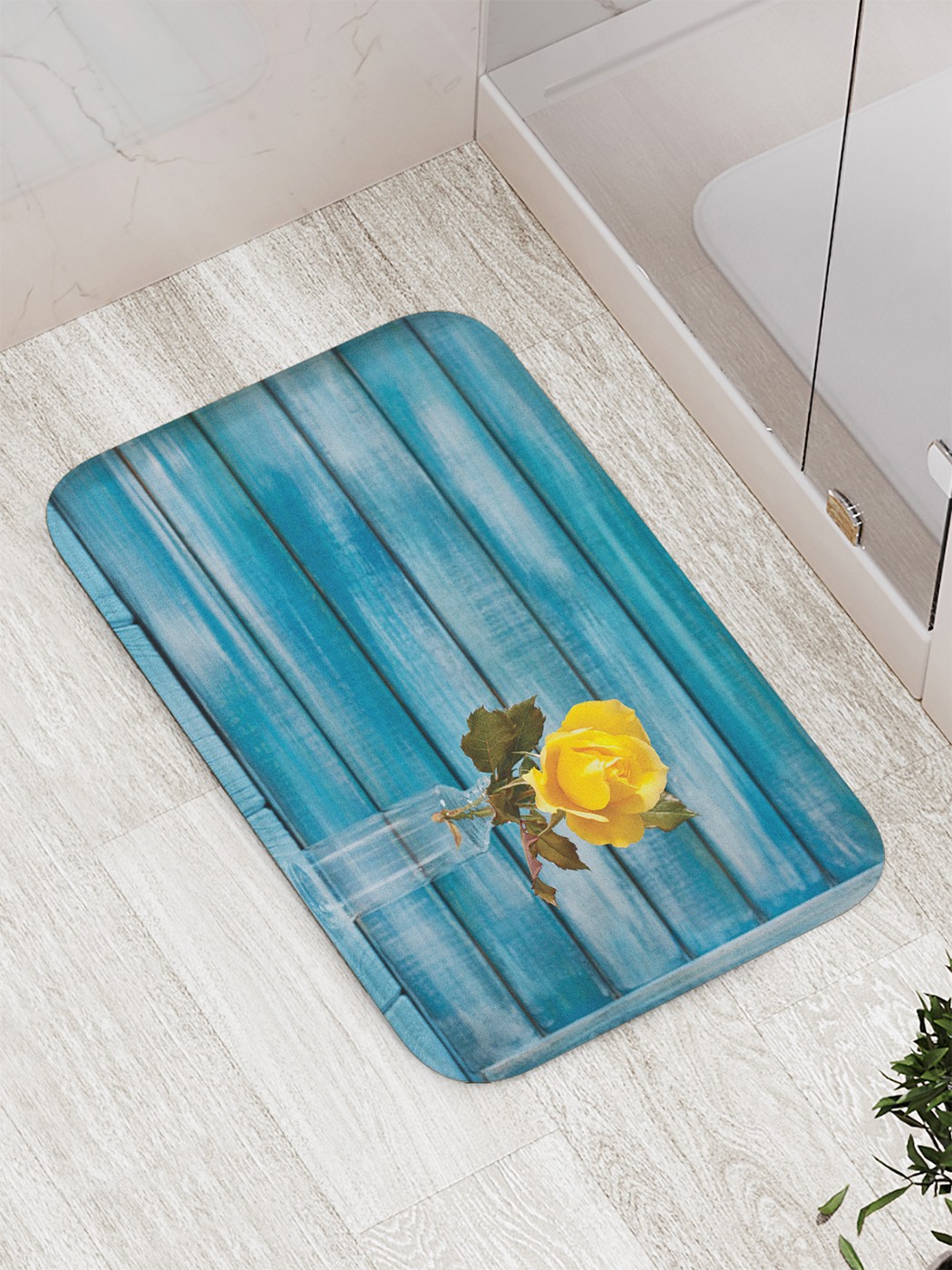 

Коврик противоскользящий для ванной, сауны, бассейна, 77х52 см bath_77482 JoyArty