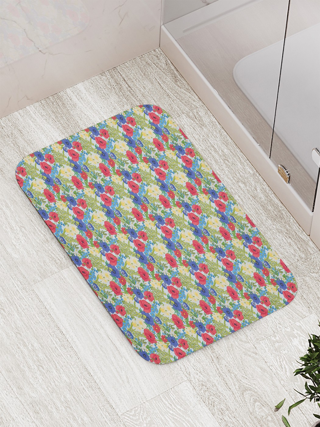 

Коврик противоскользящий для ванной, сауны, бассейна, 77х52 см bath_77476 JoyArty