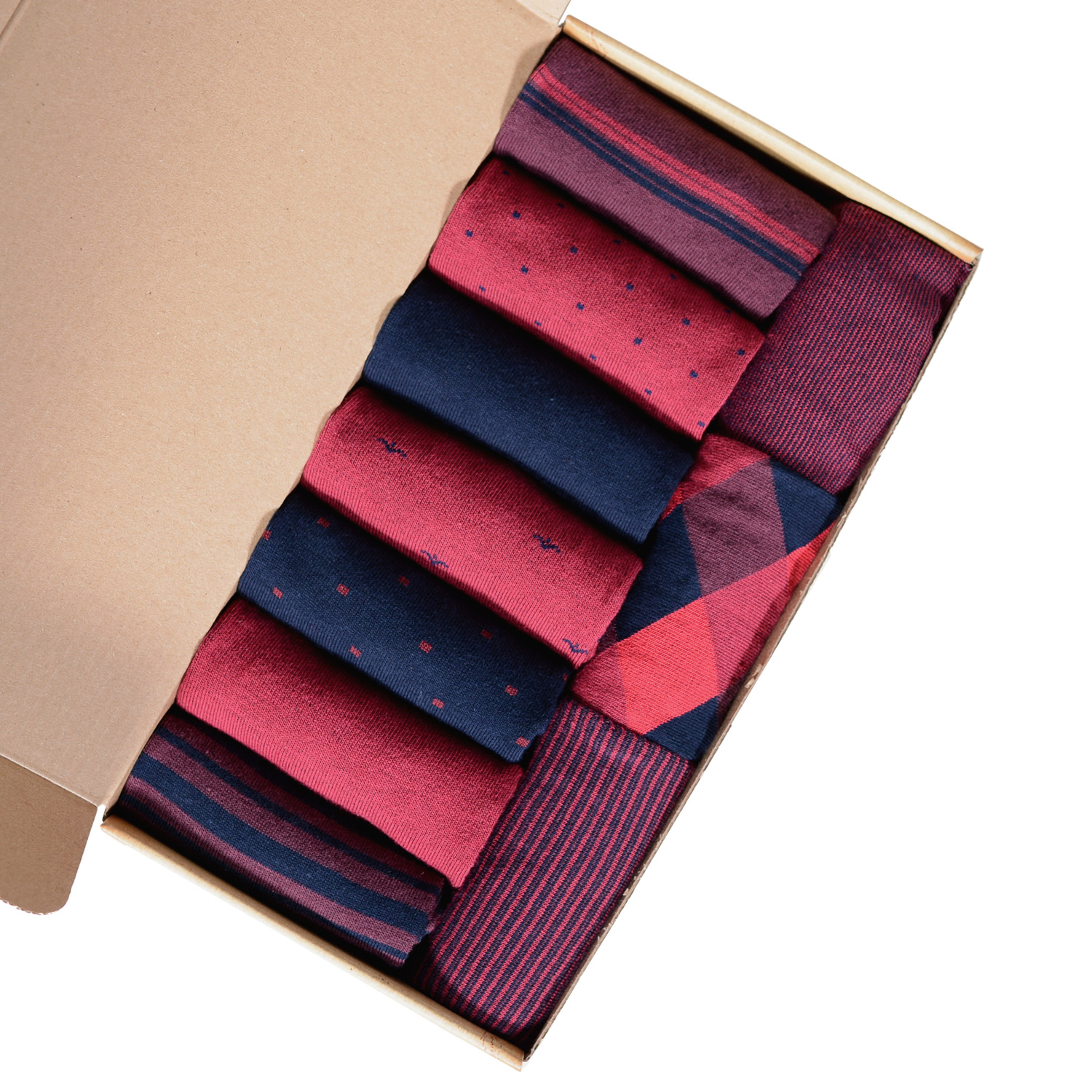 фото Подарочный набор носков мужской moscowsocksclub ви10-нм34 бордовый 25 (38-40)