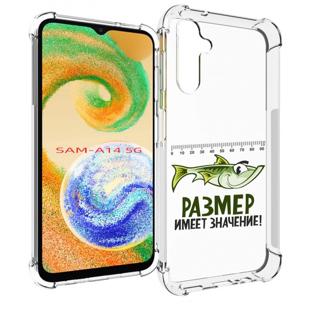 

Чехол MyPads размер не имеет значения для Samsung Galaxy A14 5G, Прозрачный, Tocco