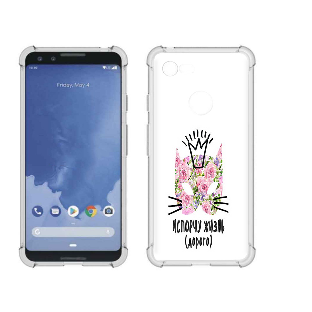 

Чехол MyPads Tocco для Google Pixel 3 испорчу жизнь дорого, Прозрачный, Tocco