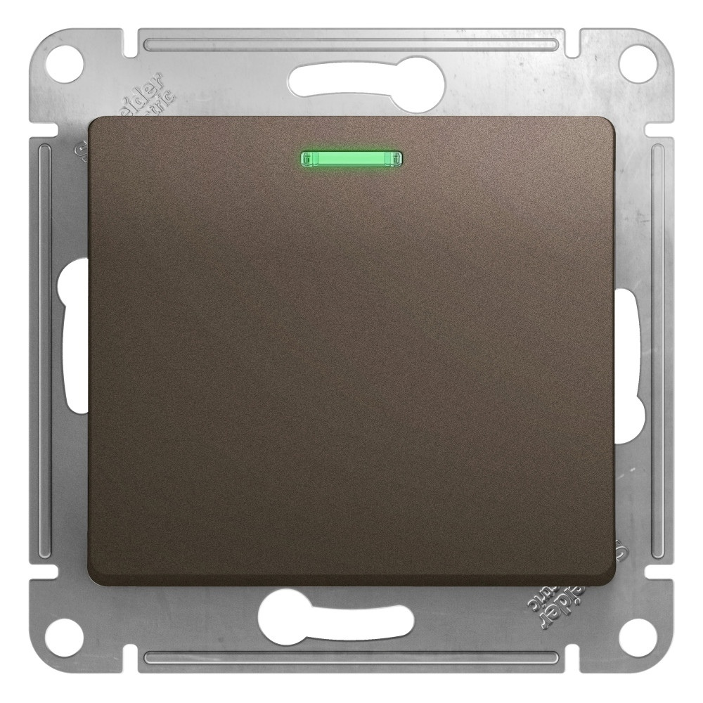 

Выключатель Schneider Electric 1-клавишный коричневый GSL000813.10 10 шт
