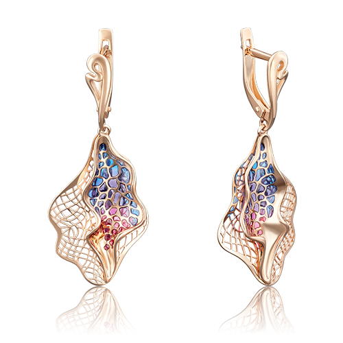 

Серьги из красного золота с эмалью PLATINA jewelry 02-3778-00-000-1110-48_0, 02-3778-00-000-1110-48_0