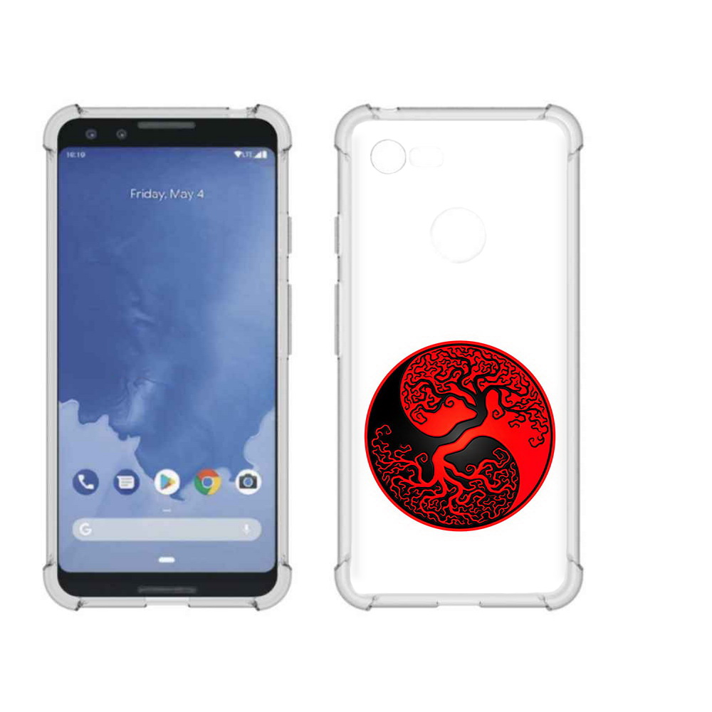 

Чехол MyPads Tocco для Google Pixel 3 инь янь дерево, Прозрачный, Tocco