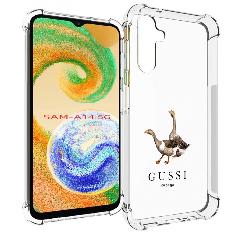 

Чехол MyPads Гусси бренд для Samsung Galaxy A14 5G, Прозрачный, Tocco