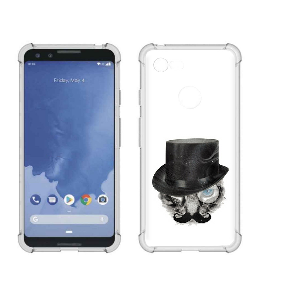 

Чехол MyPads Tocco для Google Pixel 3 интелегентный кот, Прозрачный, Tocco