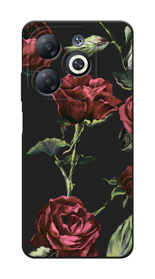 

Чехол Awog на Infinix Smart 8/8 HD/HOT 40i "Бордовые розы фон", Бордовый, 3105652-1