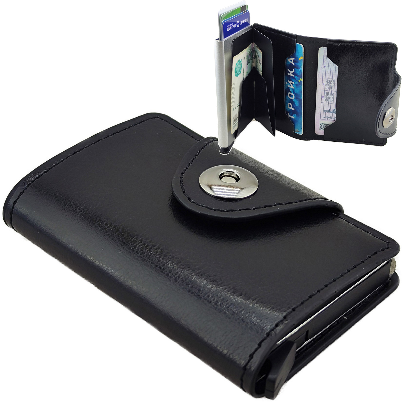 

Портмоне унисекс Skully PACK Holder black, Черный, PACK Holder