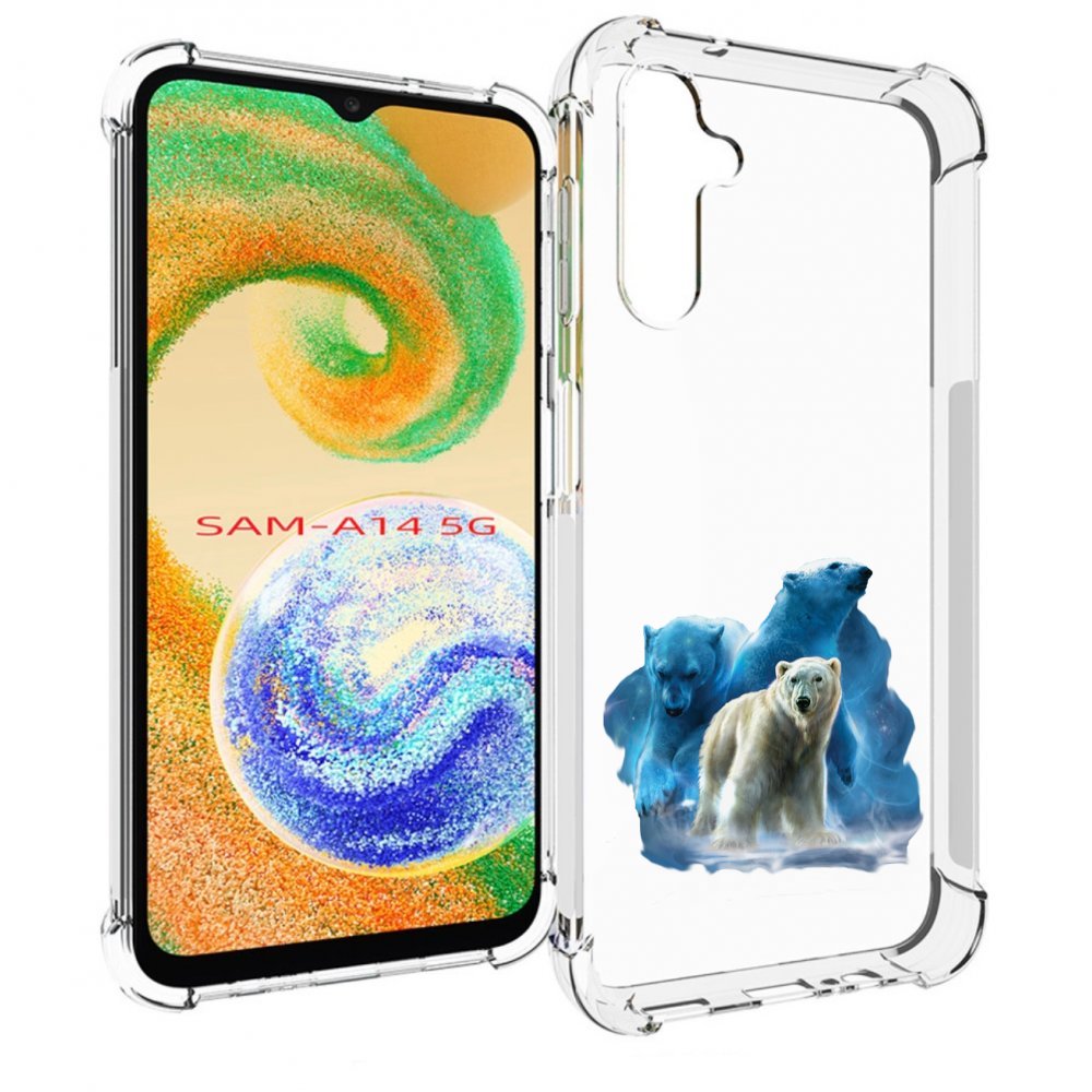 

Чехол MyPads полярный медведь для Samsung Galaxy A14 5G, Прозрачный, Tocco