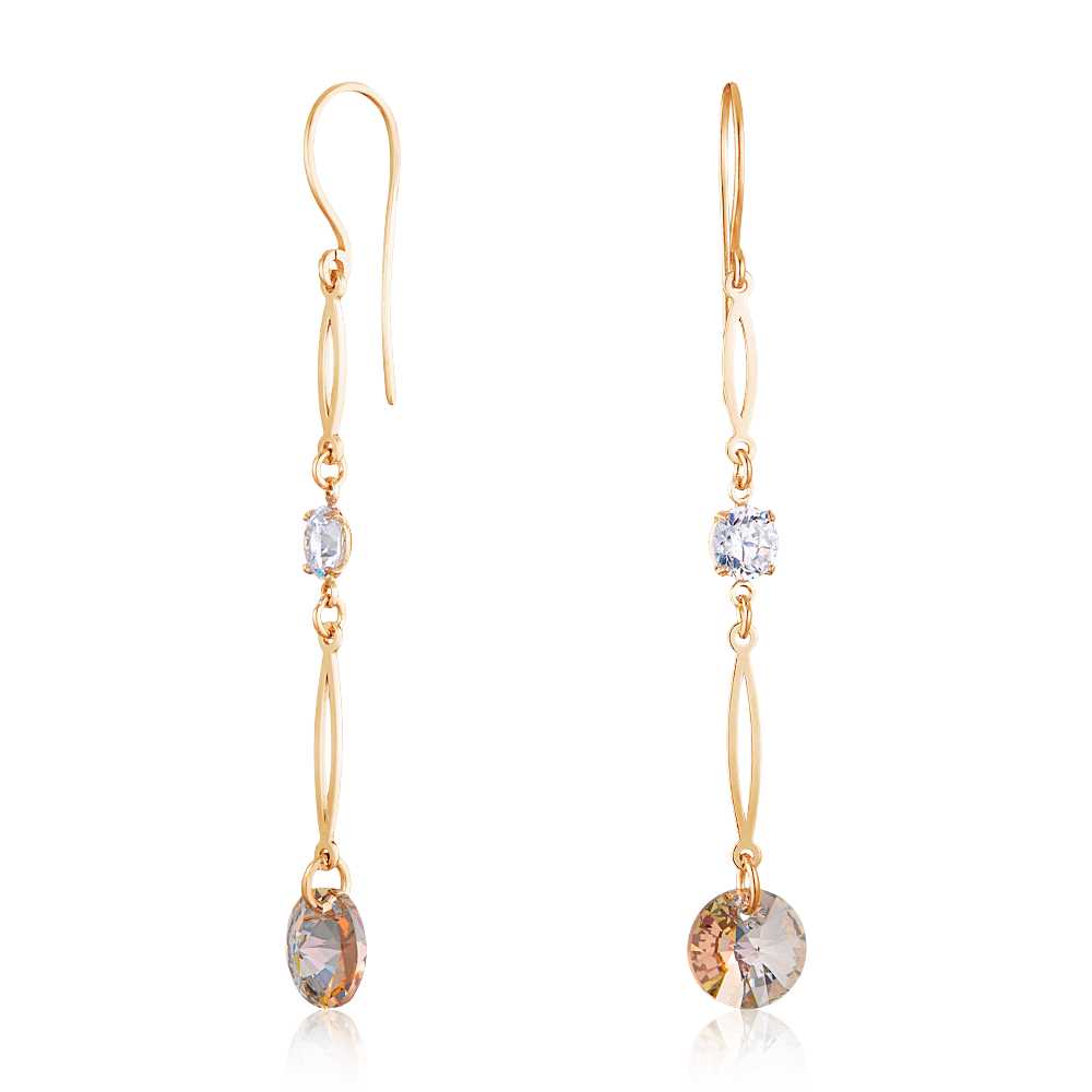 

Серьги из серебра со swarovski ЮВЕЛИР КАРАТ 2129427/94п