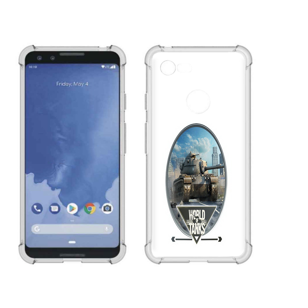 

Чехол MyPads Tocco для Google Pixel 3 игра с танками, Прозрачный, Tocco