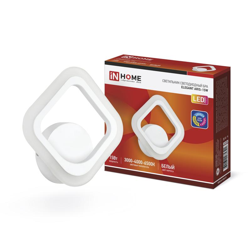 

(МП)Светил. IN HOME ELEGANT ARIS 35321, ELEGANT ARIS-15W 15Вт 230В 3
