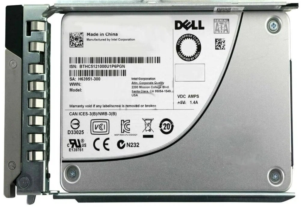 

SSD диск Dell 960 ГБ (400-BJTI)