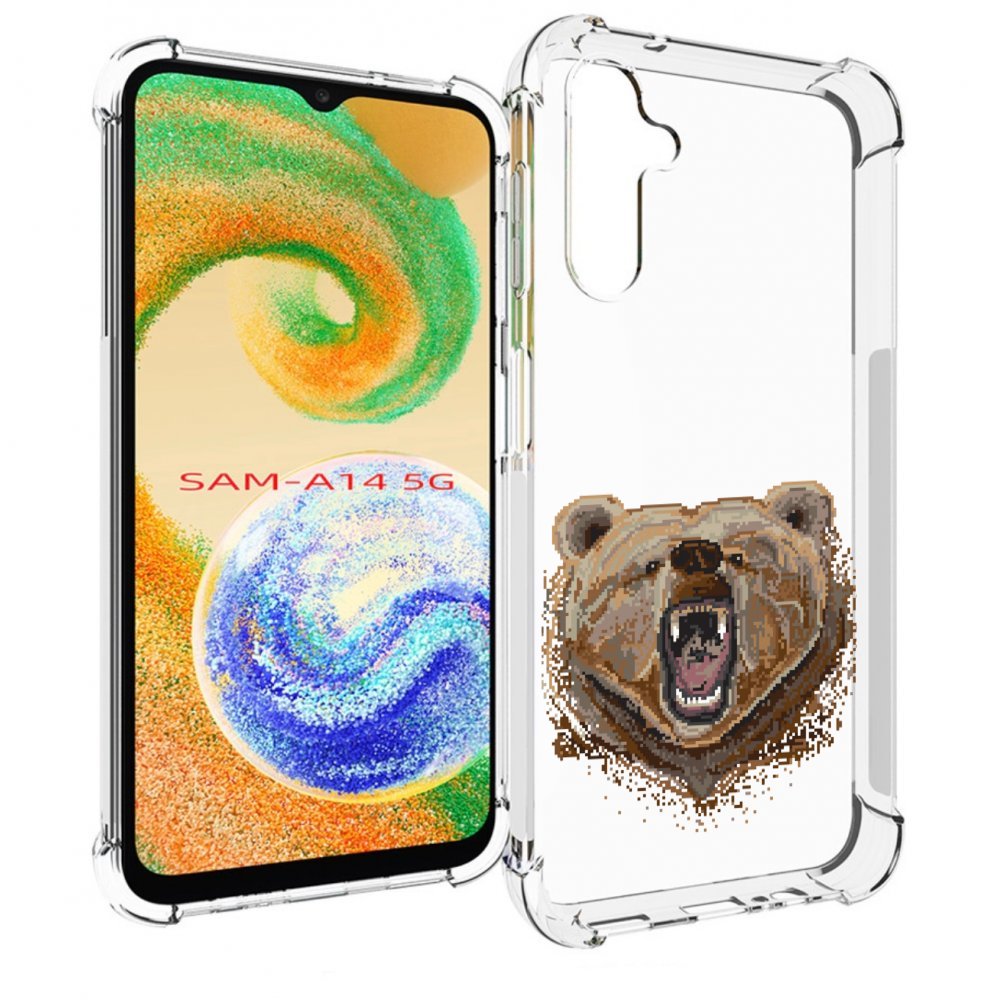 

Чехол MyPads пиксельный медведь для Samsung Galaxy A14 5G, Прозрачный, Tocco
