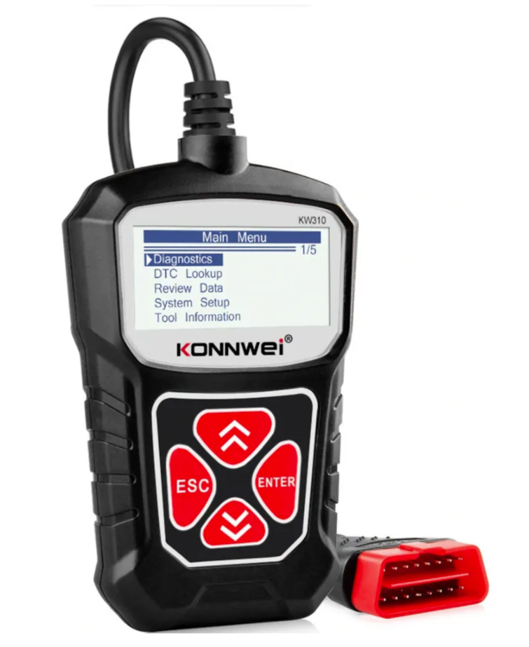 Автомобильный сканер диагностический инструмент KONNWEI KW310 OBD2 Русская версия