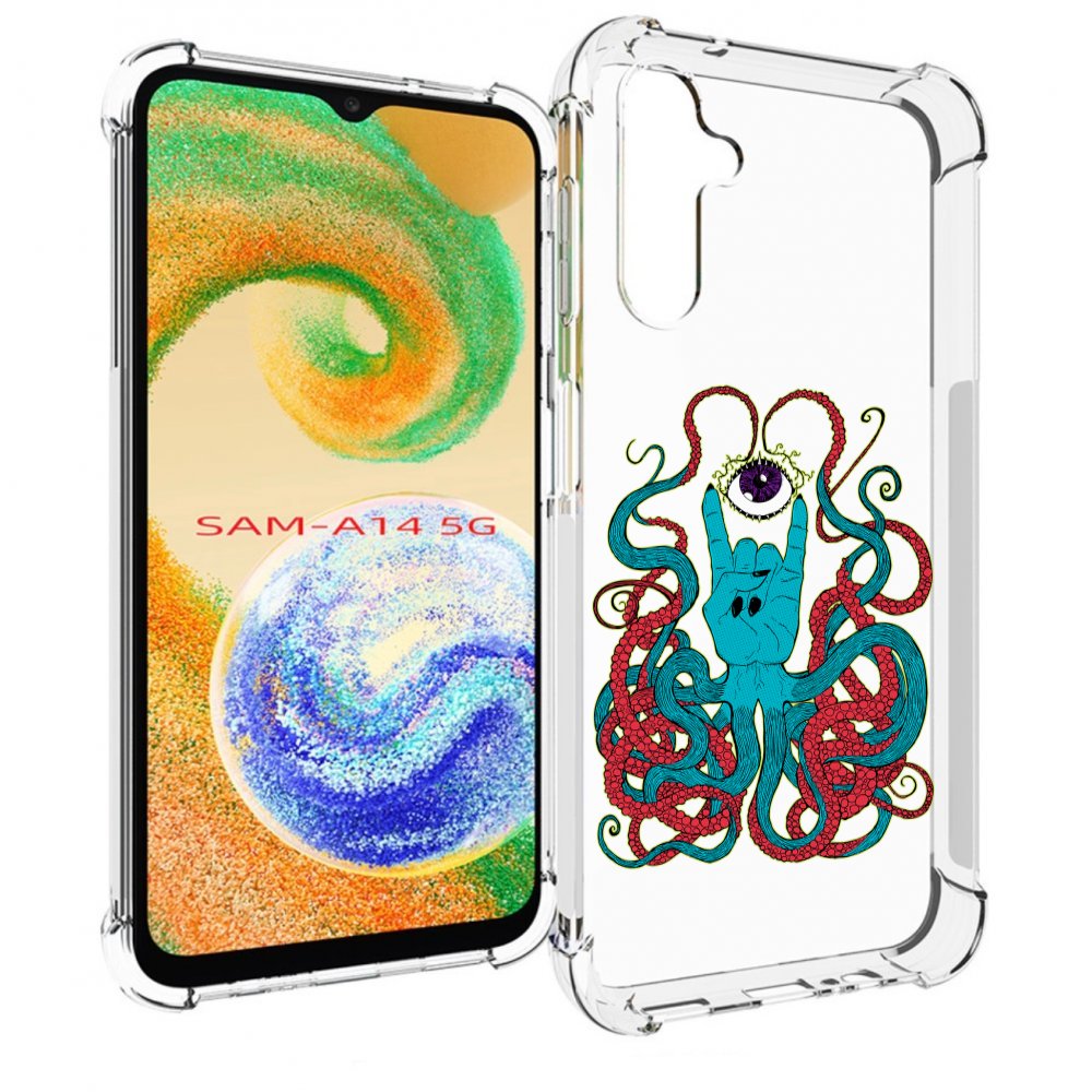 

Чехол MyPads осьминог-рука абстракция для Samsung Galaxy A14 5G, Прозрачный, Tocco