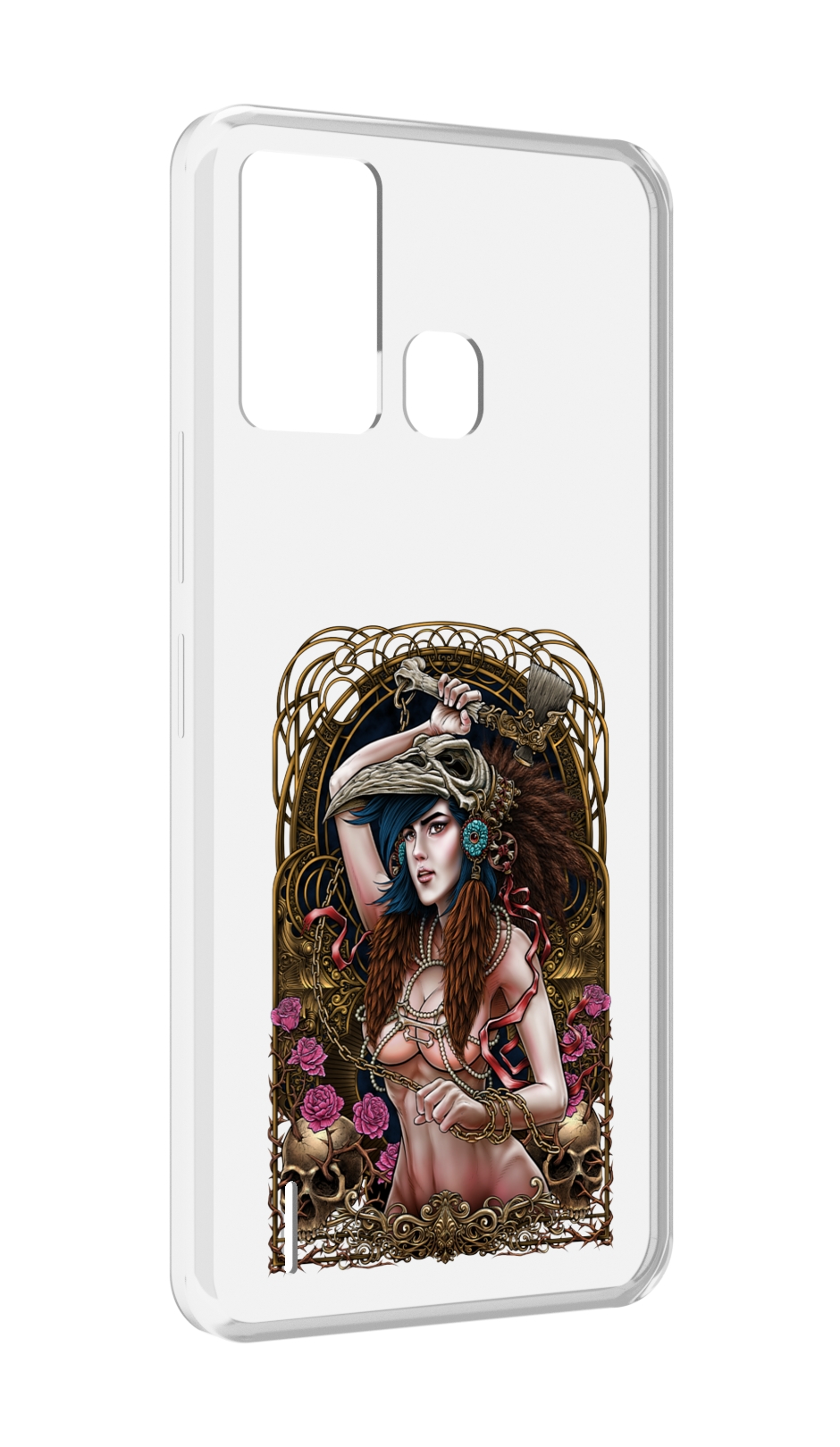 

Чехол MyPads красивая девушка рисунок для ITEL S16 / ITEL Vision 1 Pro, Прозрачный, Tocco