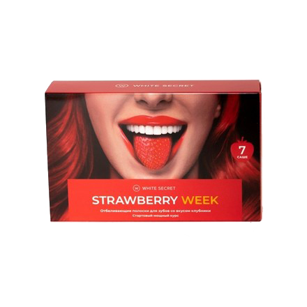 

Отбеливающие полоски White Secret, Strawberry Week, 14 шт