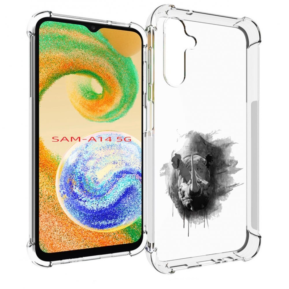 

Чехол MyPads носорог для Samsung Galaxy A14 5G, Прозрачный, Tocco