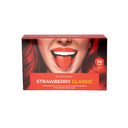 

Отбеливающие полоски White Secret, Strawberry Classic, 14 шт