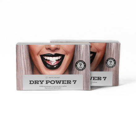 Отбеливающие полоски White Secret для зубов Dry Power 7 шт