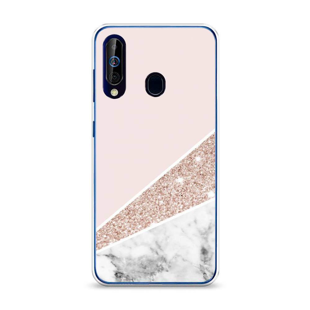 

Чехол на Samsung Galaxy A60 "Блестящий розовый мрамор", 28250-3
