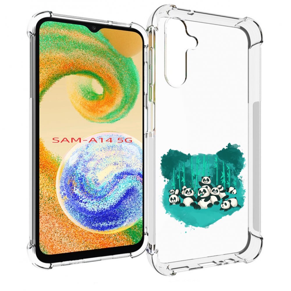 

Чехол MyPads нарисованные панды для Samsung Galaxy A14 5G, Прозрачный, Tocco