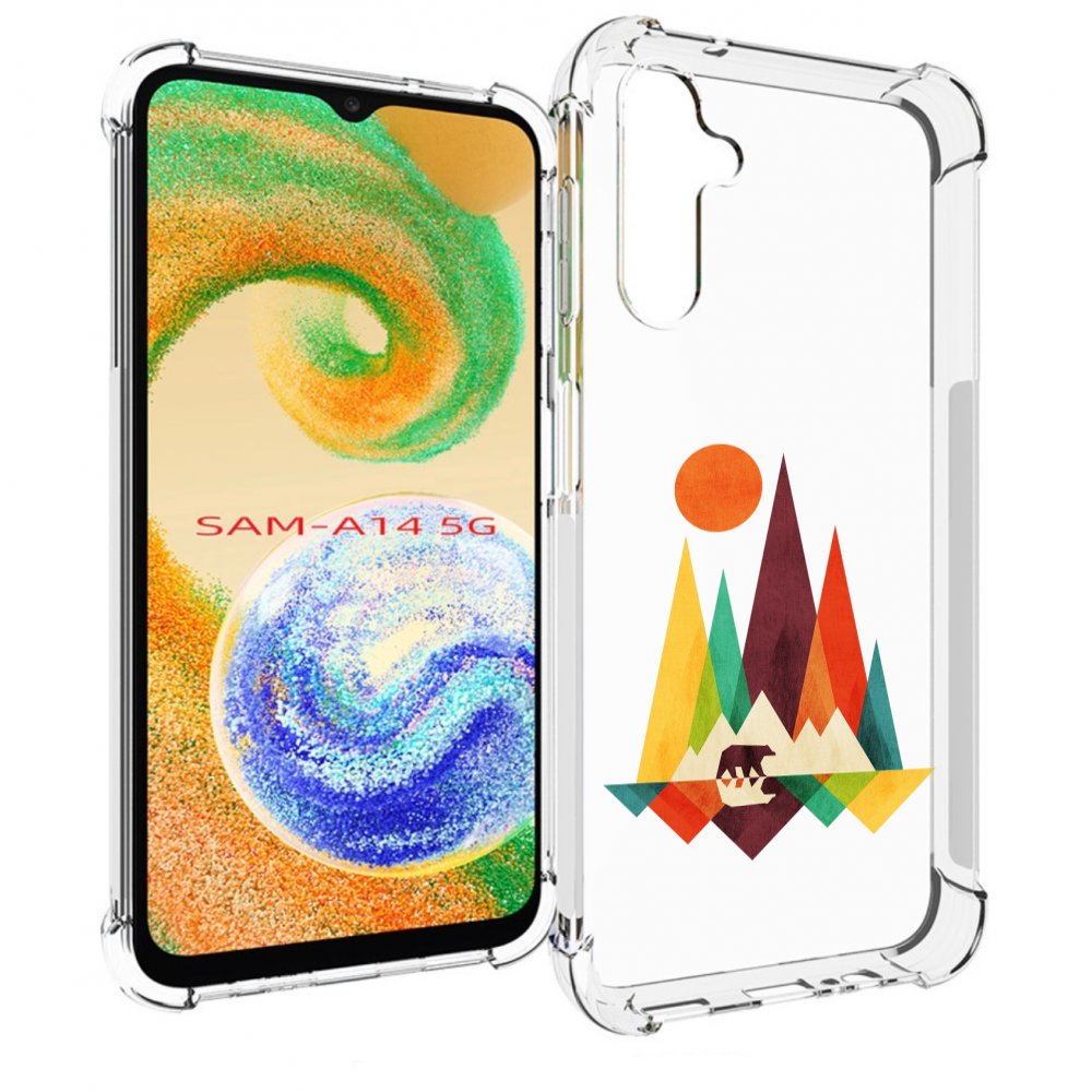 

Чехол MyPads нарисованные горы с медведем для Samsung Galaxy A14 5G, Прозрачный, Tocco