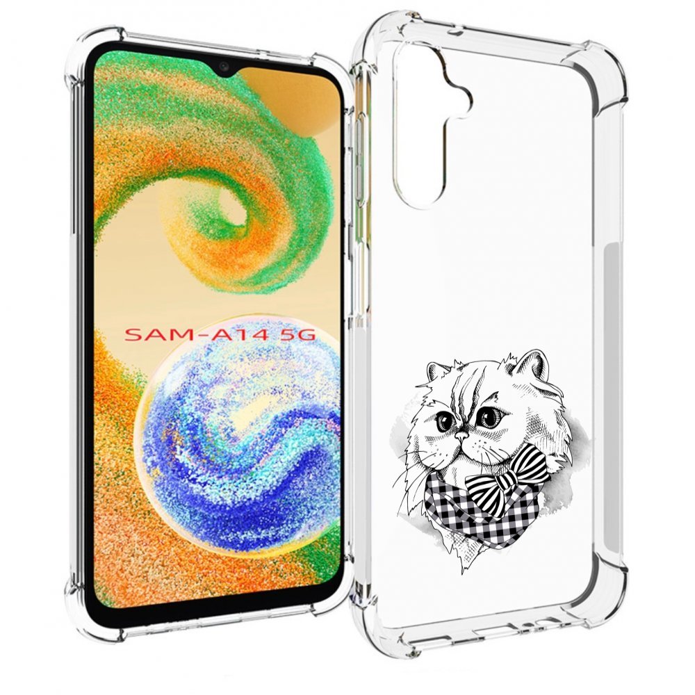 

Чехол MyPads нарисованная красивая кошечка для Samsung Galaxy A14 5G, Прозрачный, Tocco