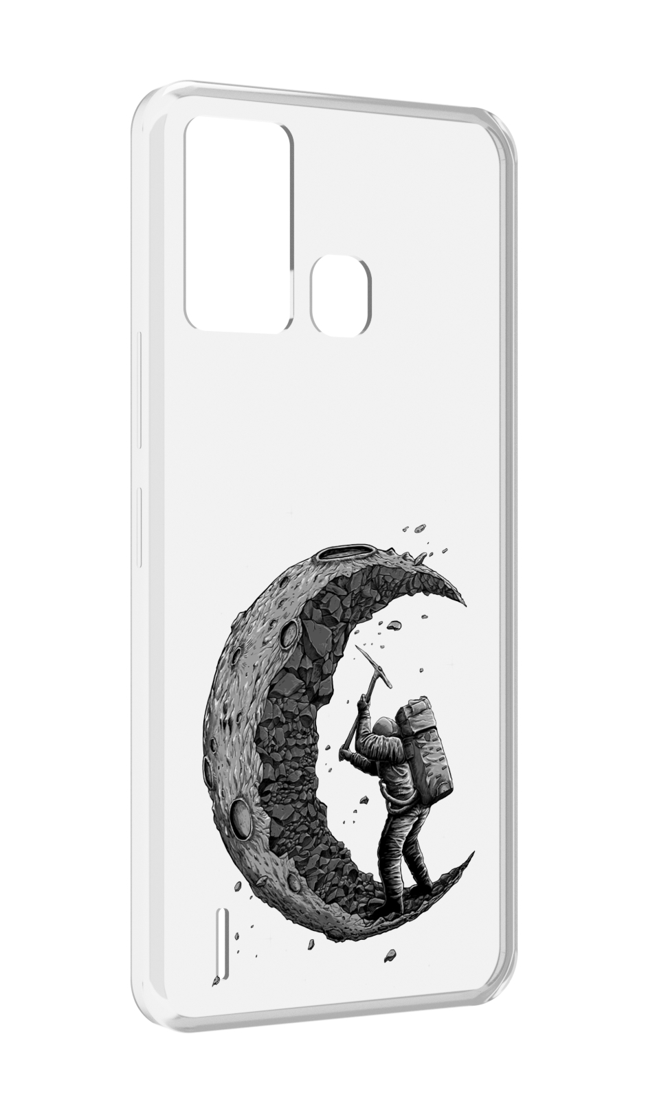 

Чехол MyPads камненная луна для ITEL S16 / ITEL Vision 1 Pro, Прозрачный, Tocco