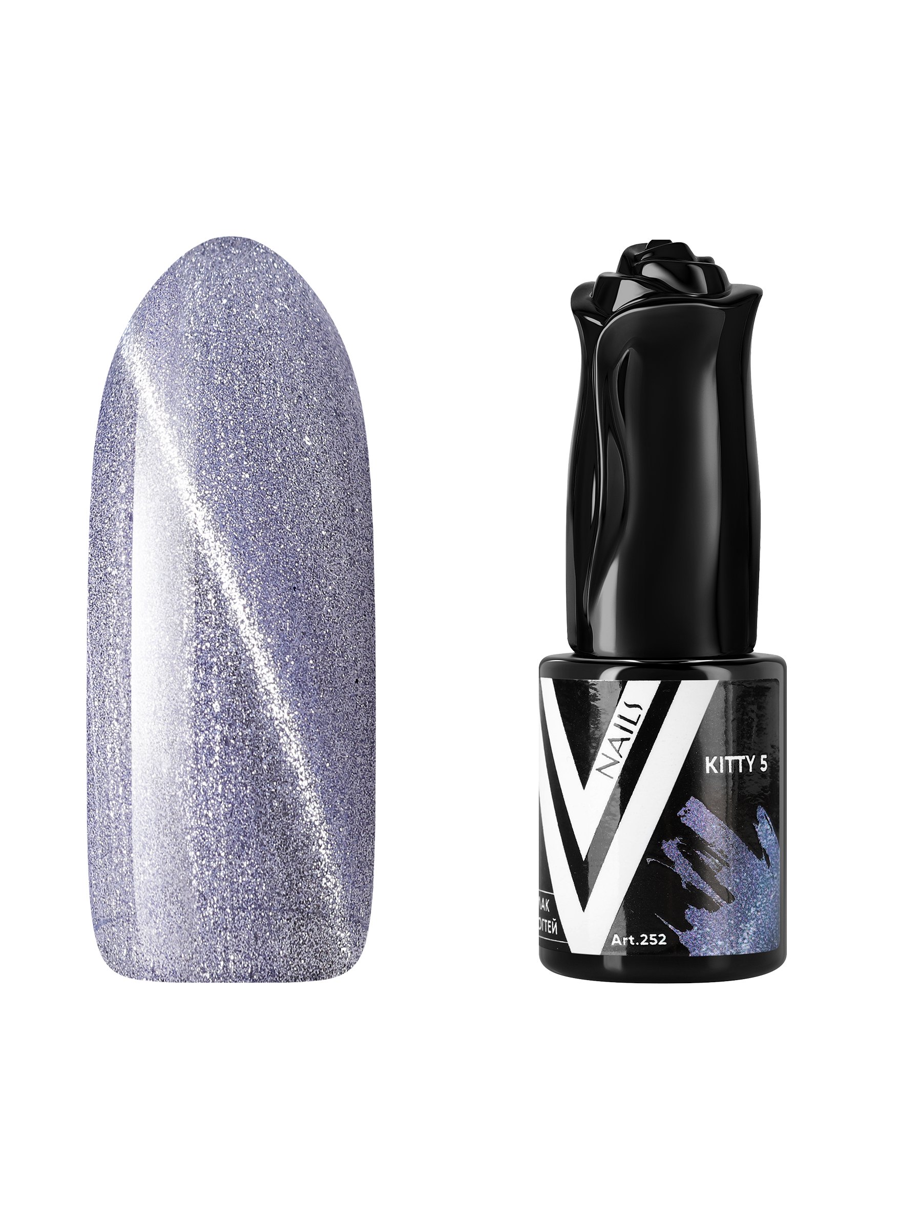 

Гель-лак с блестками Vogue Nails кошачий глаз, магнитный, полупрозрачный, синий, 10 мл