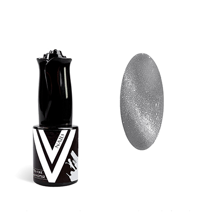 Купить Гель-лак Vogue Nails светло-серый магнитный с блестками полупрозрачный 10 мл