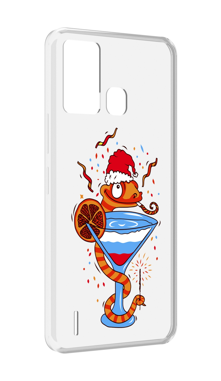 

Чехол MyPads змейка для ITEL S16 / ITEL Vision 1 Pro, Прозрачный, Tocco