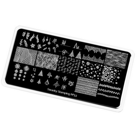 

Пластина для стемпинга Swanky Stamping, №53, 1 шт
