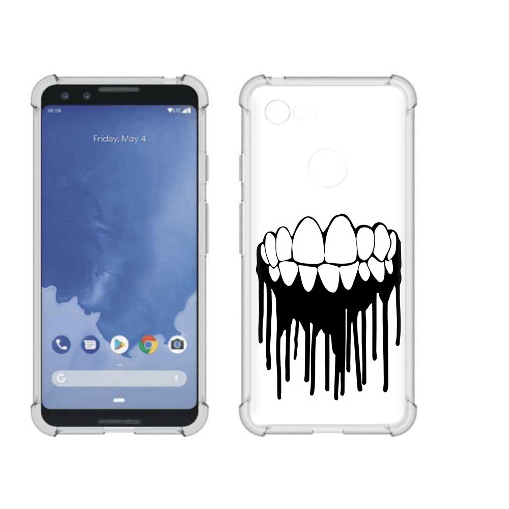 

Чехол MyPads Tocco для Google Pixel 3 зубы, Прозрачный, Tocco