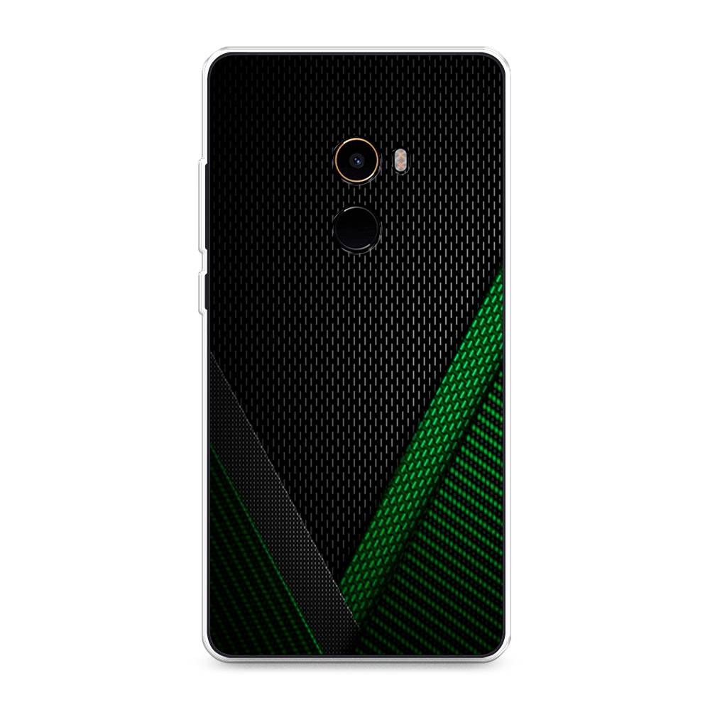 

Чехол Awog на Xiaomi Mi Mix 2 "Зеленый карбон", Разноцветный, 32550-3